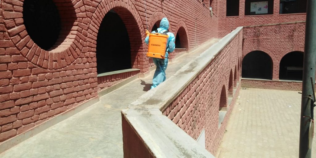 Disinfectant drive in Haryana